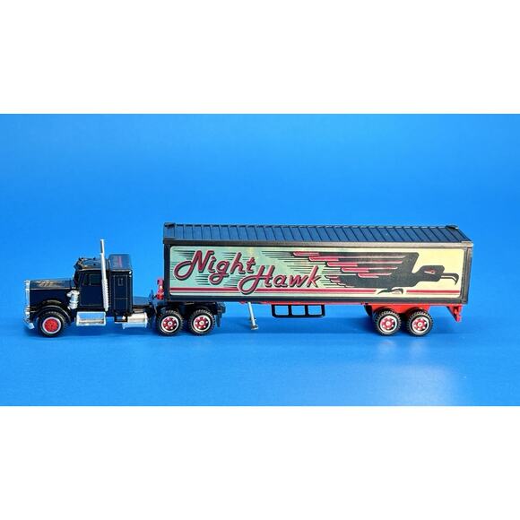 Majorette France Kenworth 604 NIGHT HAWK Semi Truck Trailer Vintage HO Scale - Picture 4 of 16